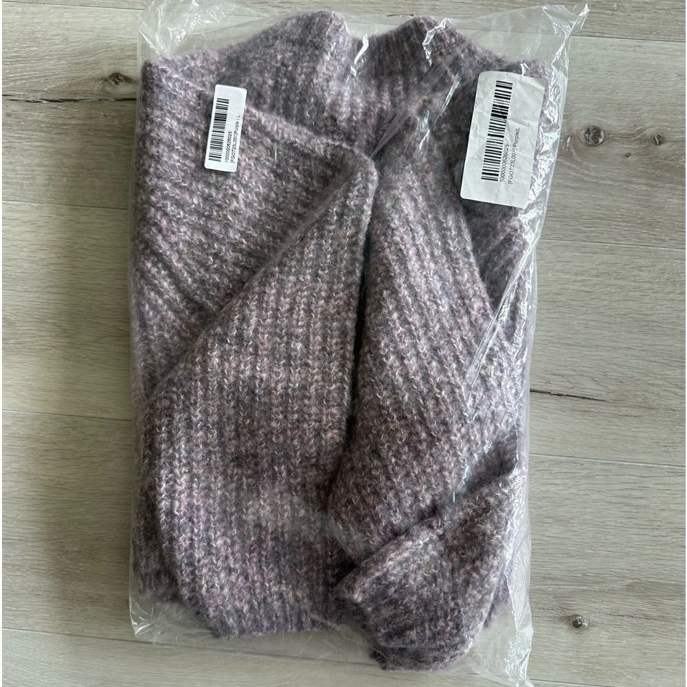Lilou Melange Multicolor Purple Sweater size L NWT‎ in packaging - Picture 5 of 6